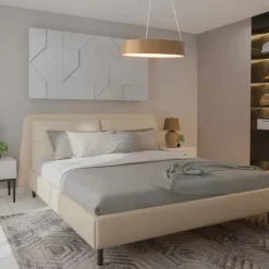 Cheap Złota, ledowa lampa wisząca - obręcz ABR-AZZAR-DG-CCT ROYAL | Kaja Żyrandole Nowoczesne