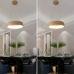 Cheap Złota, ledowa lampa wisząca - obręcz ABR-AZZAR-DG-CCT ROYAL | Kaja Żyrandole Nowoczesne