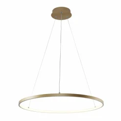 Outlet Złota, ledowa obręcz do salonu ⌀60cm 2023201-GD60 BRENO | Kaja Żyrandole Nowoczesne