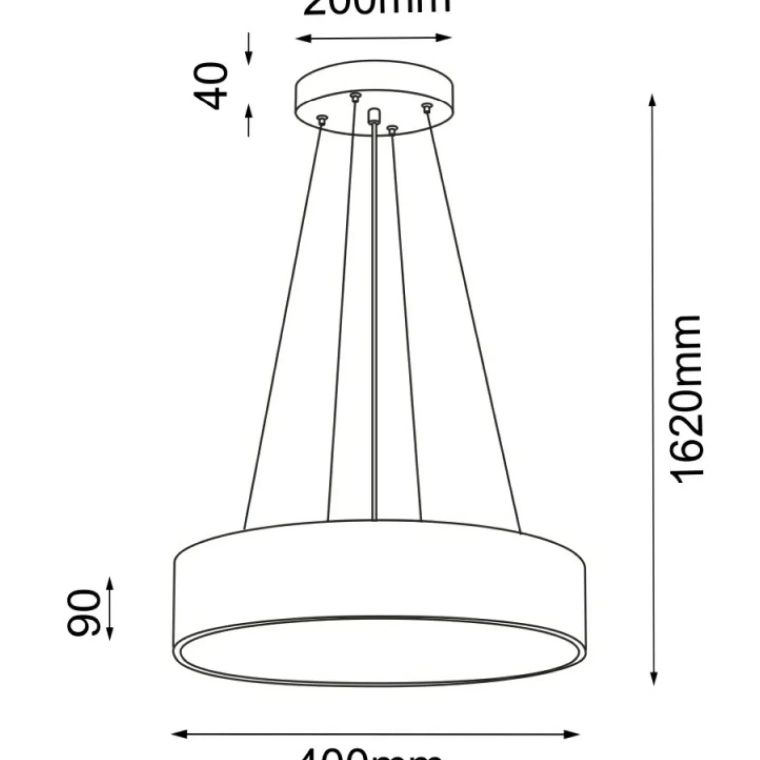 Best Sale Złota, matowa lampa wisząca do sypialni ⌀40cm ANT 5092 SENGO | Kaja Żyrandole Nowoczesne