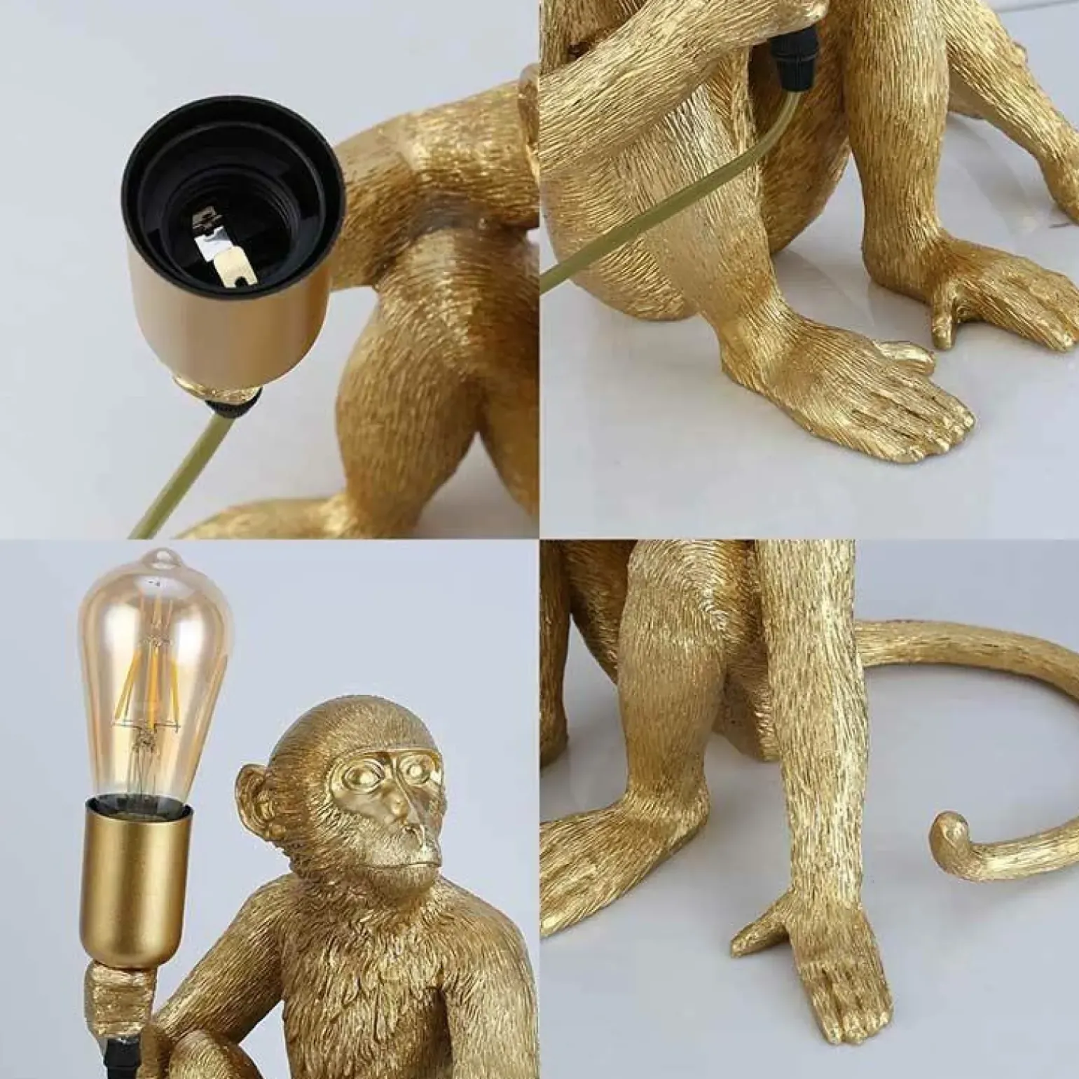 Sklep Kaja Złota, modernistyczna lampka nocna ABR-KARD4-G MONKEY | Kaja