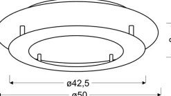 Sklep Kaja Złota, nowoczesna lampa sufitowa LED 98-66190 MERLE | Kaja Oświetlenie