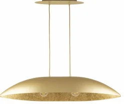 Cheap Złota, nowoczesna lampa wisząca nad wyspę SIG 40641 GONDOLA | Kaja Żyrandole Nowoczesne