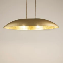 Cheap Złota, nowoczesna lampa wisząca nad wyspę SIG 40641 GONDOLA | Kaja Żyrandole Nowoczesne