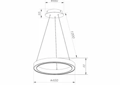 Cheap Złota, okrągła lampa wisząca LED PL200910-400-GD CARLO | Kaja Żyrandole Nowoczesne