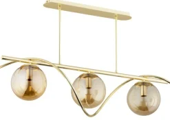Store Złota, ozdobna lampa wisząca nad stół w jadalni AL 62358 z serii VARNA Żyrandole Nowoczesne