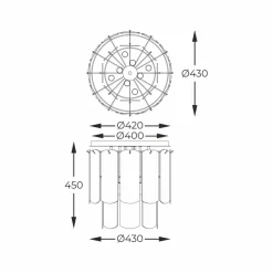 Online Złota plafoniera z wiszącymi szkiełkami MX3523-8M-EGN NIRA | Kaja Żyrandole Nowoczesne