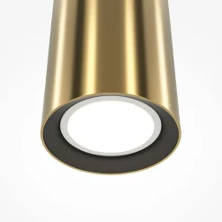 Store Złota tuba, nad wyspę kuchenną MOD161PL-01BS1 z serii PRO FOCUS Żyrandole Nowoczesne