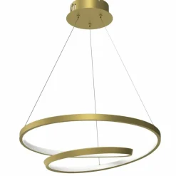 Best Złota wstążka wisząca ze światłem LED ML7950 LUCERO | Kaja Oświetlenie Żyrandole Nowoczesne