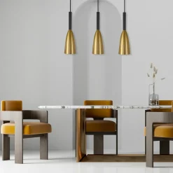 Outlet Złote tuby na listwie sufitowej LP-181/3L GD SOLIN | Kaja Oświetlenie Żyrandole Nowoczesne