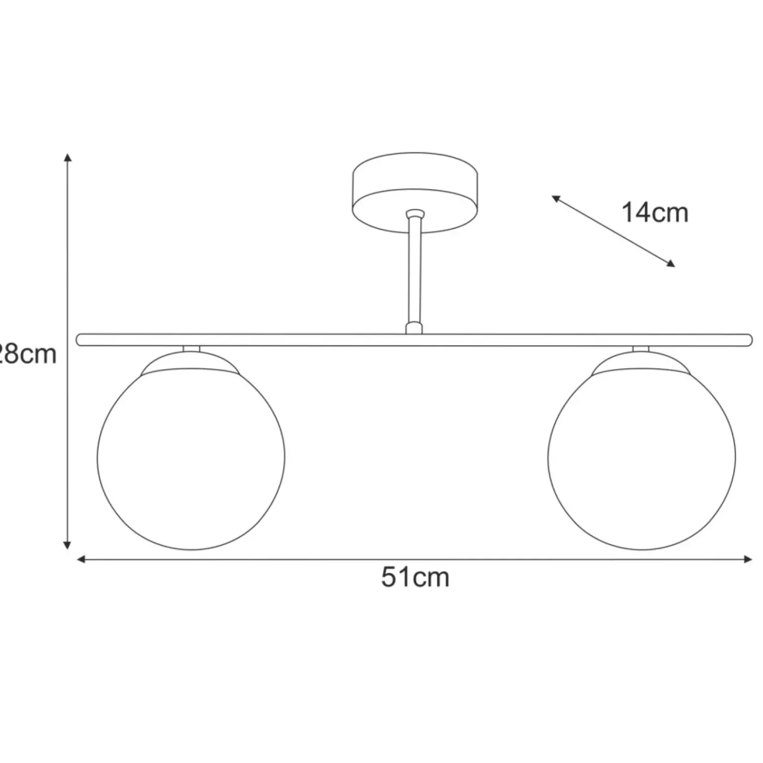Store Złoto-biała lampa sufitowa nad aneks kuchenny K-5421 z serii REA Żyrandole Nowoczesne