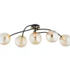Best Sale Złoto-czarna lampa sufitowa z kloszami AL 63243 z serii GILIAN Żyrandole Nowoczesne