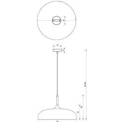 Store Złoto-niebieska lampa wisząca do kuchni MLP8033 z serii LINCOLN | Kaja Oświetlen Żyrandole Nowoczesne