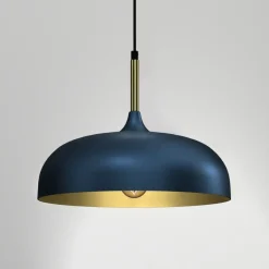 Store Złoto-niebieska lampa wisząca do kuchni MLP8033 z serii LINCOLN | Kaja Oświetlen Żyrandole Nowoczesne
