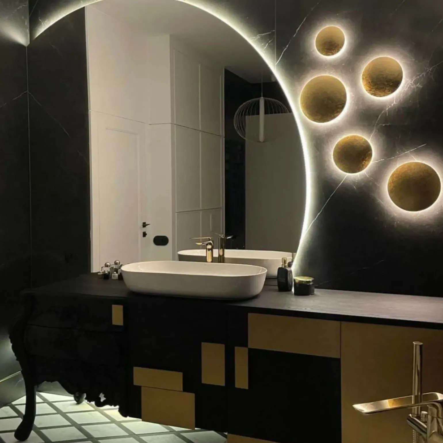 Sklep Kaja Złoty, designerski plafon LP-8102/1C-6W GD PLATILLO | Kaja Oświetlenie