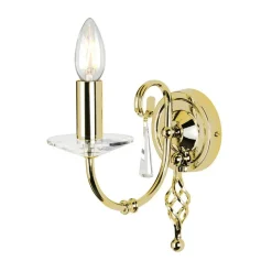 Sklep Kaja Złoty, elegancki kinkiet, świecznik AG1-POL-BRASS z serii AEGEAN