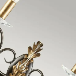 Sklep Kaja Złoty kinkiet ścienny, świecznik AML2-BRONZE z serii AMARILLI