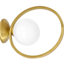 Sklep Kaja Złoty kinkiet ścienny z ozdobnym okręgiem MLP5572 z serii VIENNA | Kaja Oświetle