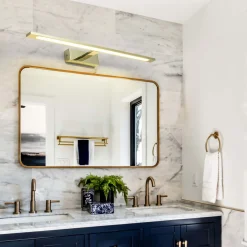 Sklep Kaja Złoty kinkiet do łazienki, szerokość 62cm GS-LWB-20W GOLD ISLA | Kaja