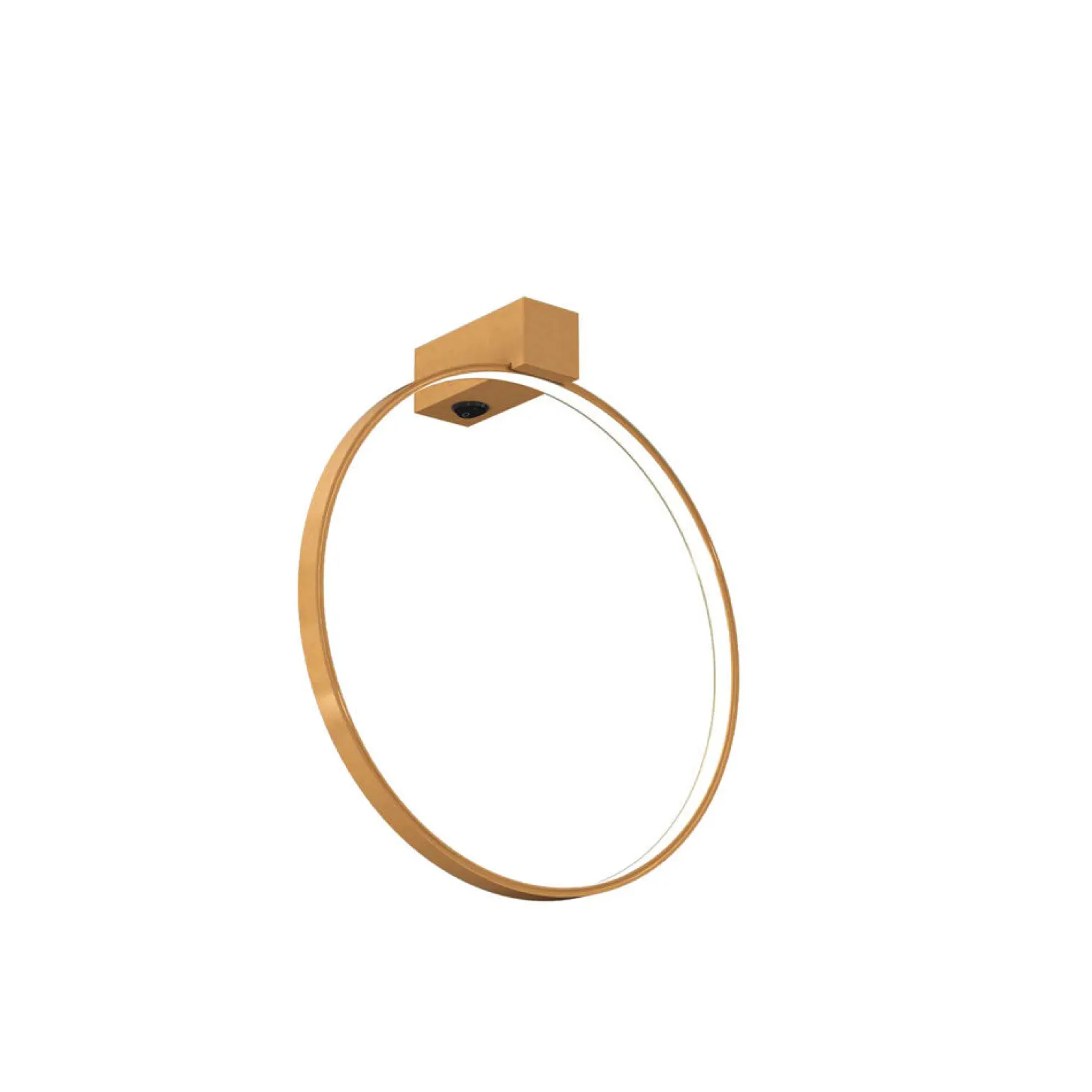 Sklep Kaja Złoty kinkiet LED w formie koła ⌀27cm 3000K ANT 4316 AGARO | Kaja