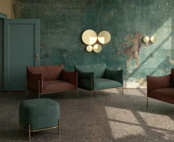 Sklep Kaja Złoty kinkiet, ledowe koło, moc 12W MOD320WL-L12BS3K z serii JUPITER