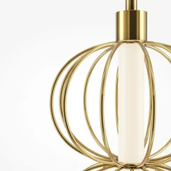 Sklep Kaja Złoty kinkiet, wbudowany LED MOD216WL-L10G3K z serii GOLDEN CAGE