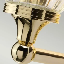 Sklep Kaja Złoty kinkiet ze szklanym kloszem BATH-AUSTEN1-PB z serii AUSTEN