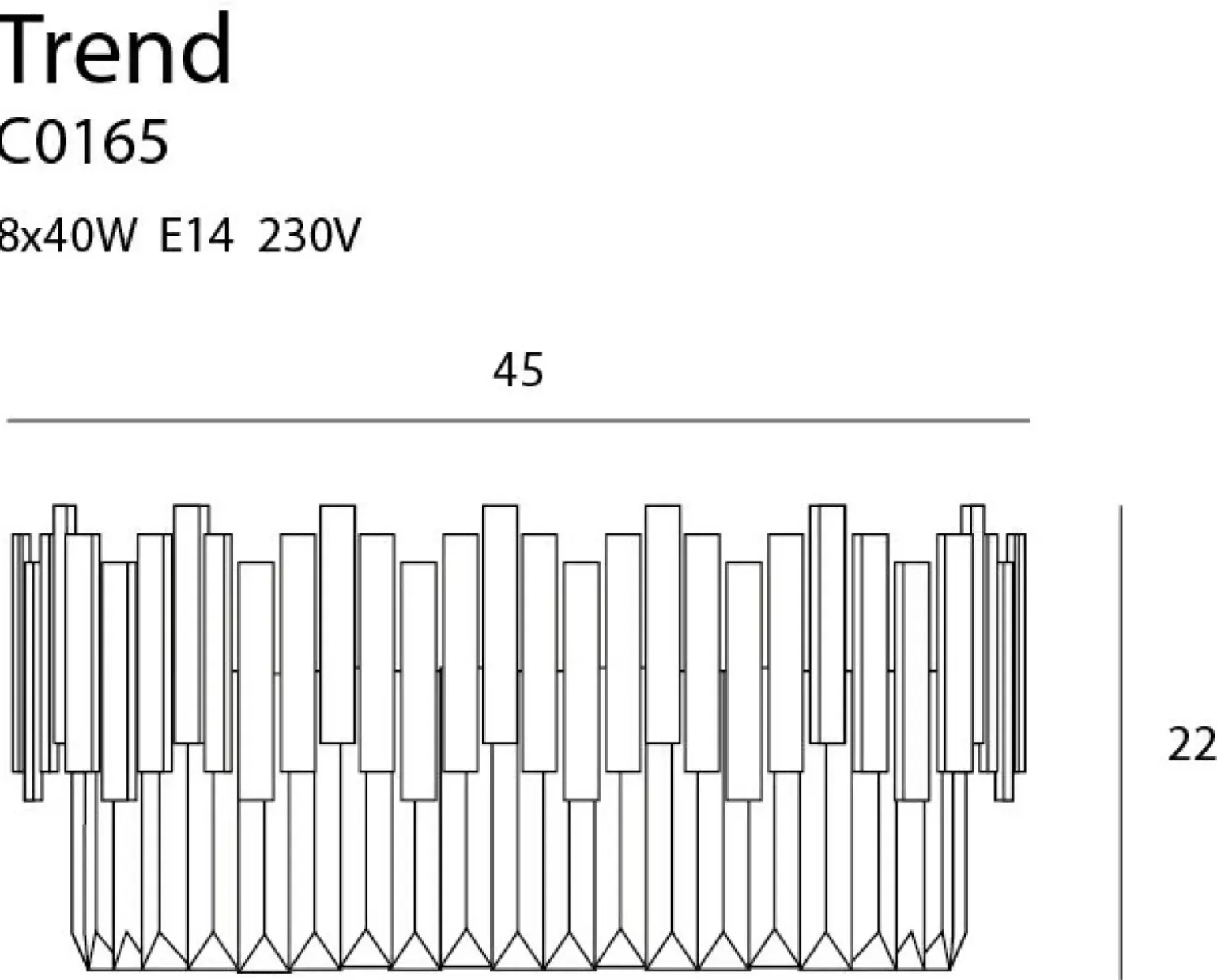 Sklep Kaja Złoty, kryształowy plafon do sypialni MX C0165 TREND | Kaja