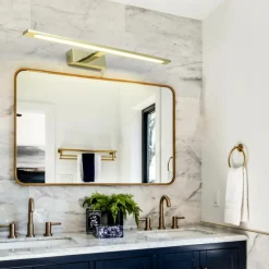 Sklep Kaja Złoty, ledowy kinkiet nad lustro GS-LWB-20W GOLD ISLA | Kaja