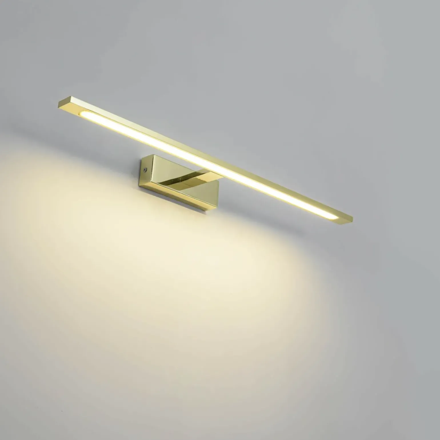 Sklep Kaja Złoty, ledowy kinkiet nad lustro GS-LWB-20W GOLD ISLA | Kaja