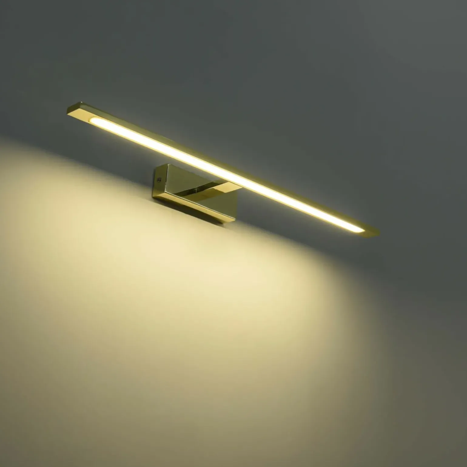 Sklep Kaja Złoty, ledowy kinkiet nad lustro GS-LWB-20W GOLD ISLA | Kaja