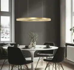 Clearance okrąg LED wiszący ⌀120cm z pilotem AZ5344 HALO | Kaja Żyrandole Nowoczesne