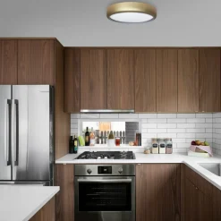 Sklep Kaja Złoty, okrągły plafon ledowy o mocy 36W ML8132 z serii GEA | Kaja Oświetlenie