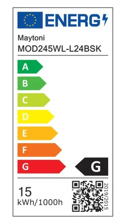 Sklep Kaja Złoty, pionowy kinkiet ścienny LED MOD245WL-L24BSK z serii HALO