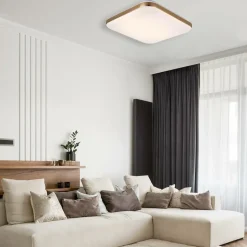 Sklep Kaja Złoty plafon LED barwa neutralna LP-335/1C M 4GD SQUARE – BABILON