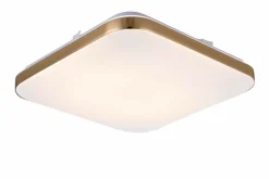 Sklep Kaja Złoty plafon LED barwa neutralna LP-335/1C M 4GD SQUARE – BABILON