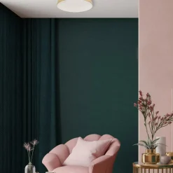 Sklep Kaja Złoty plafon sufitowy, zintegrowany LED ML7790 z serii MAYA | Kaja Oświetlenie