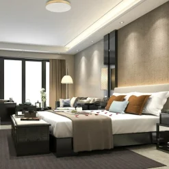 Sklep Kaja Złoty plafon sufitowy, zintegrowany LED ML7790 z serii MAYA | Kaja Oświetlenie