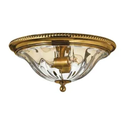Sklep Kaja Złoty plafon ze szklanym kloszem HK-CAMBRIDGE-F-A z serii CAMBRIDGE