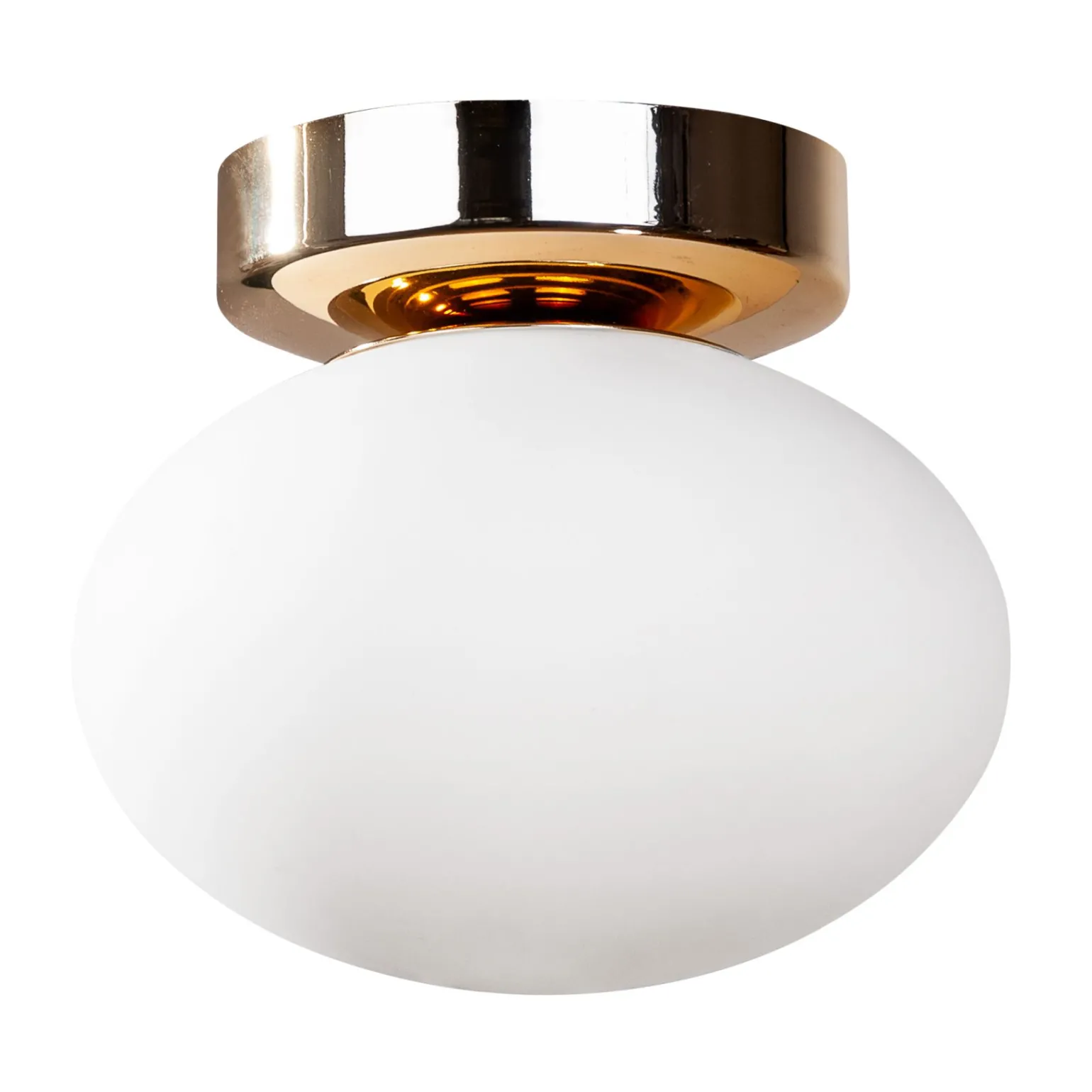 Sklep Kaja Złoty spot z białym kloszem ⌀15cm, do holu ZM 1189 OMI | Kaja