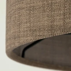 Sklep Kaja Złoty trójnóg z brązowym abażurem TK 16032 UMBERTO BROWN GOLD | Kaja