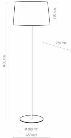 Sklep Kaja Biała lampa podłogowa do sypialni TK 2919 MAJA WHITE | Kaja