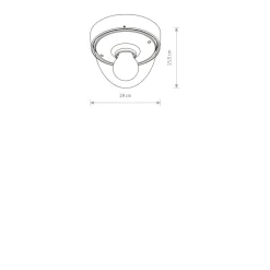 Sklep Kaja Czarna lampa sufitowa z kloszem, ochrona IP44 7978 | Kaja Oświetlenie