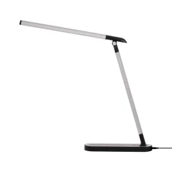 Dzieci Sklep Kaja Czarno-srebrna, ledowa lampka biurkowa K-MT-206 CZARNY z serii NIKO