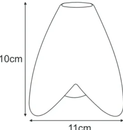 Sklep Kaja Gustowny klosz, dwukolorowy, na E14 K-HP-LX-084 BRĄZ MAZ KLOSZ