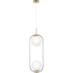 Sklep Kaja Lampa wisząca na dwie żarówki, złoty kolor K-5392 z serii RITUS