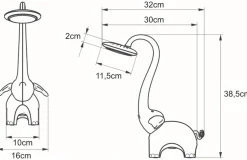 Dzieci Sklep Kaja Ledowa lampka biurkowa dla dzieci K-BL1603 BIAŁY SŁONIK | Kaja