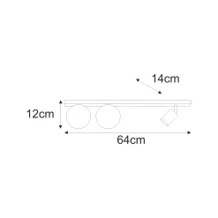 Sklep Kaja Niebanalna lampa sufitowa w m kolorze K-5495 z serii ANDI