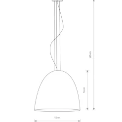 Best Regulowana lampa wisząca z czarno-złotym kloszem 9024 | Kaja Żyrandole Nowoczesne