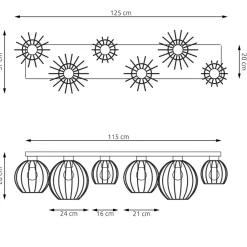 Cheap Solidna lampa sufitowa do kuchni i jadalni 1371/6 z serii NEST Żyrandole Nowoczesne